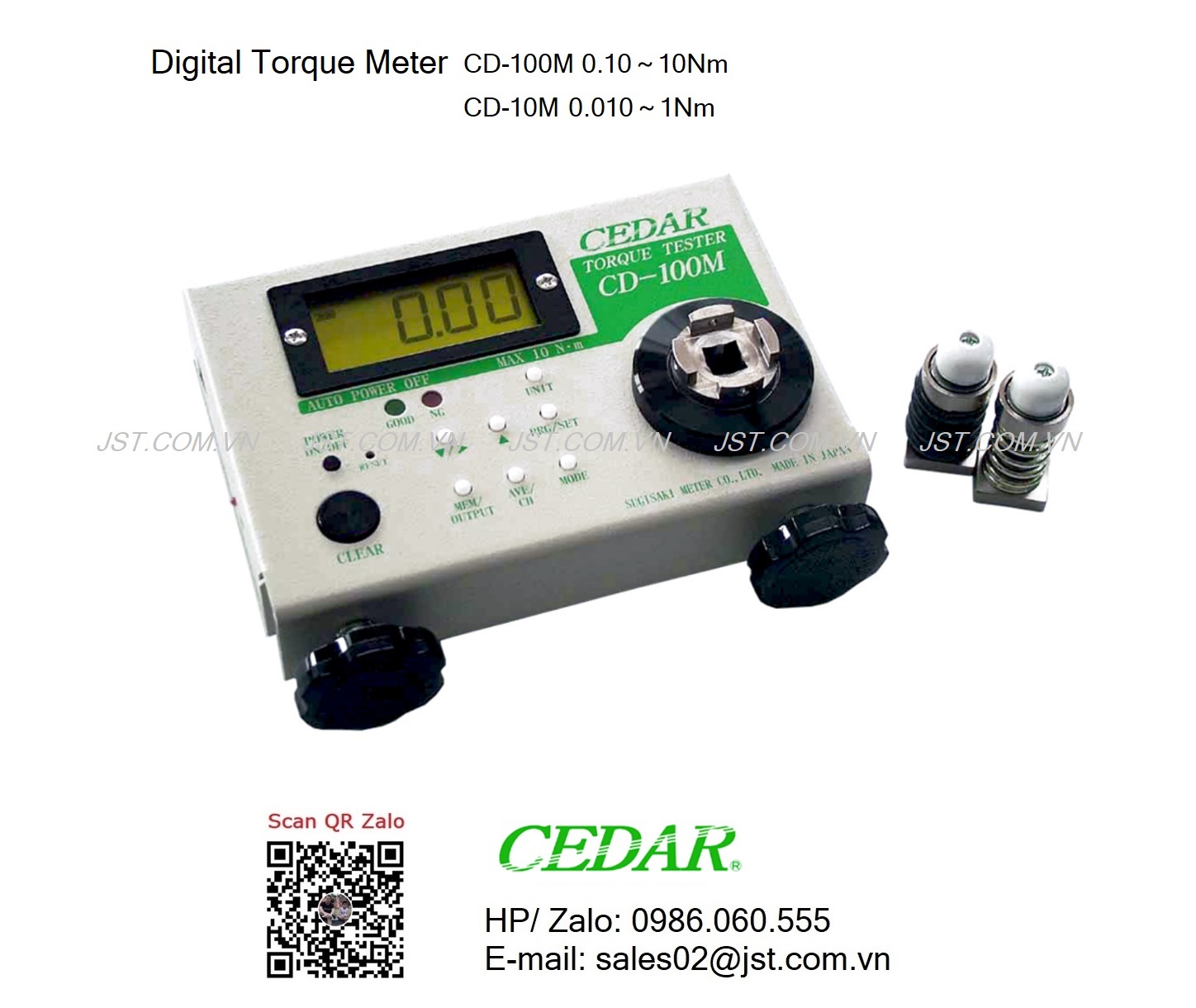 Digital Torque Meter CEDAR CD-100M [10M]